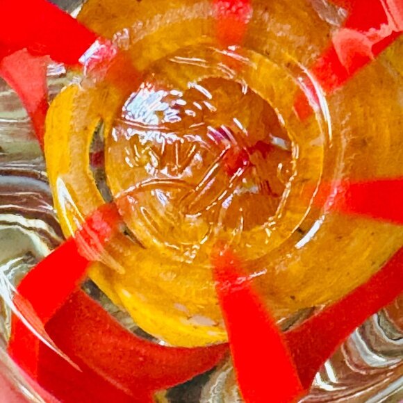 Millville Wheaton Village Signed Magnum Art Glass Paperweight Swirls on Frit 5"H - Picture 8 of 8